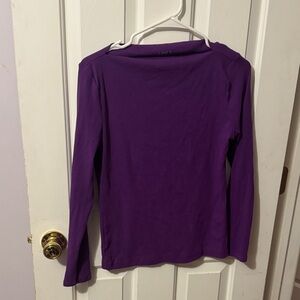 Women's Purple Long Sleeve Top